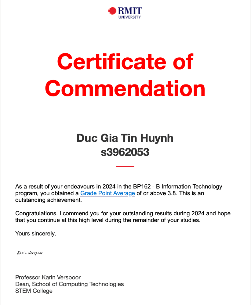 RMIT Academic Excellence