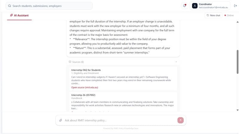 Internbot UI