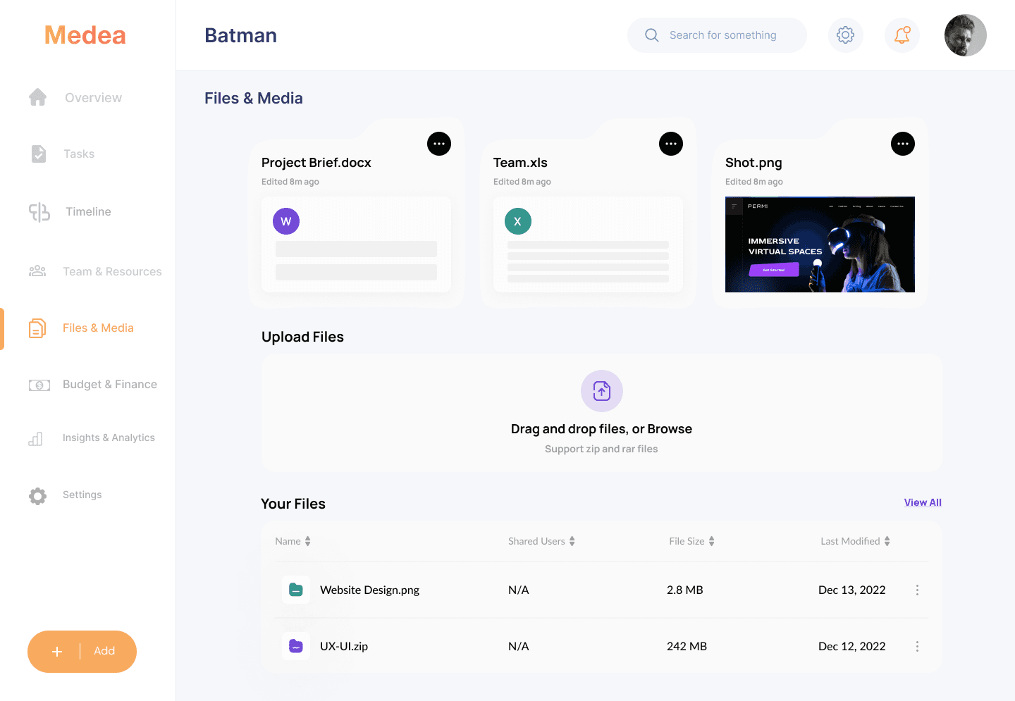 Medea file management